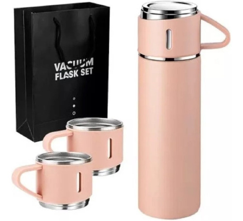 Set Termo 500ml + Vasos Térmicos Agua Caliente - Oferta