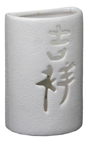 Arandela Artesanal Retrô Cerâmica Chinesa Cor Branca Cor Branco 110V/220V