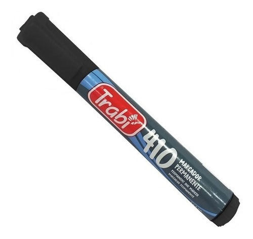 Imagen 4 de 4 de Pack X2 Marcador Trabi 410 Permanente Biselado Fibron Grueso