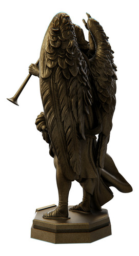 Estátua São Gabriel Arcanjo Mensageiro - Coleção Sublime Cor Cor Ouro Velho