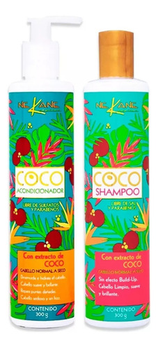 Kit Shampoo-acondicionador Coco Sin Sal Ni Parabenos Nekane