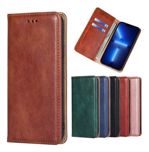 B Funda Protectora Para Motorola Carcasa Case De Cuero