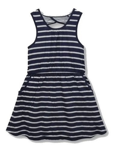 Vestido Niña Listado Navy Colloky (4 Años)