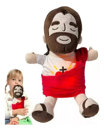 Peluche De Jesus Jesucristo Animado Que Respira Luz Ysonido