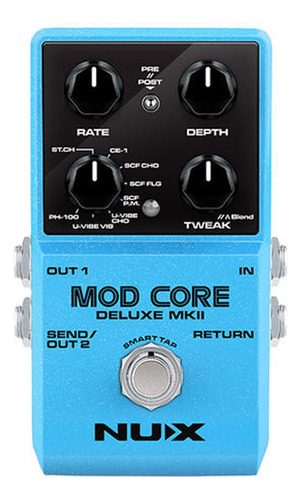 Pedal De Modulación Para Guitarra Nux Core Deluxe Mkii Color Azul Claro