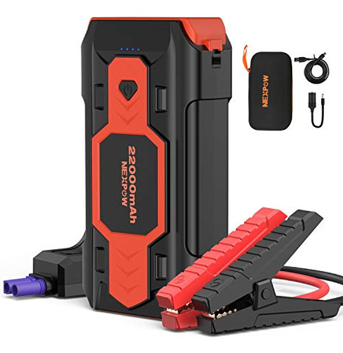 Arrancador De Batería Nexpow Para Automóvil, 2500a 22000mah 