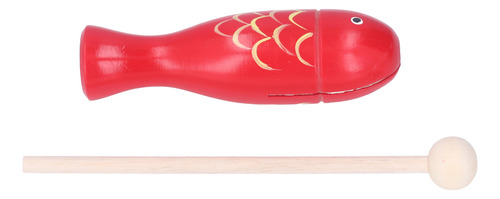 Instrumento De Percusión Rítmica En Forma De Pez De Madera