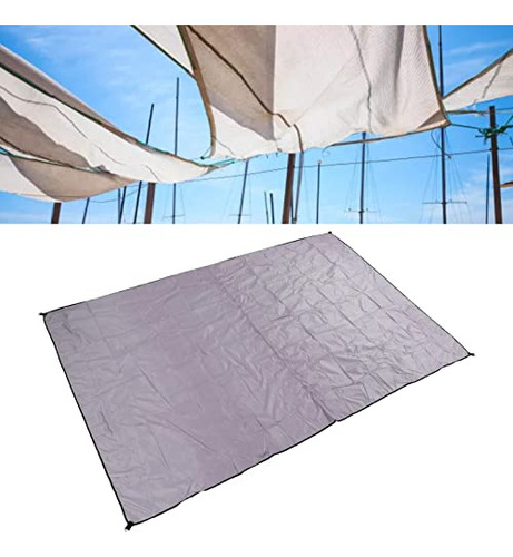 Toldo Rectangular Gris Tierra Para Exteriores Y Jardín