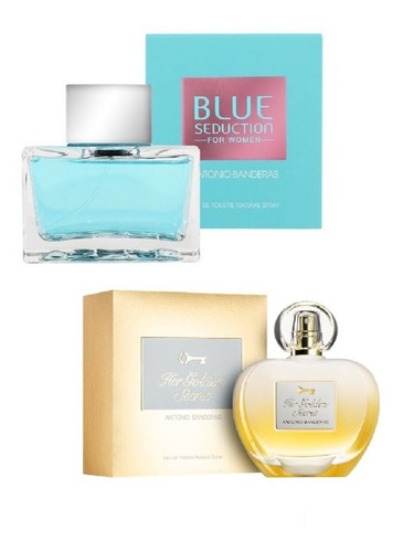 Perfume Duo Blue Seduct + Golden Secret  Antonio Banderas 