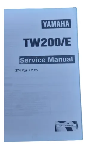 Revista Catalogo Manual Yamaha Tw 200 E Cc Despiece (Usado)