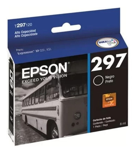 Cartucho P/expression Preto Alta Capacidade T297120br Epson