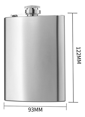 Petaca, Whisky De Acero Inoxidable Licorera 8oz