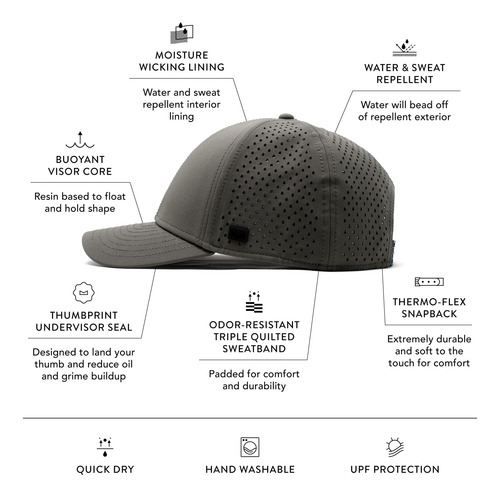 Melin A-game Hydro, Olive, Gorras Snapback De Alto Para De Y