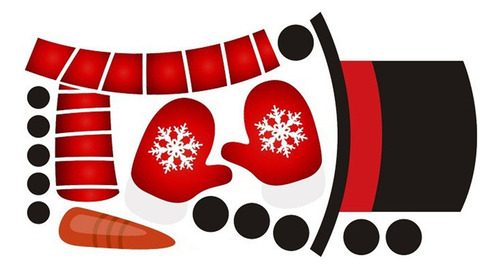 ~ Adhesivo Navideño Para Ventana, Muñeca De Feliz Navidad,