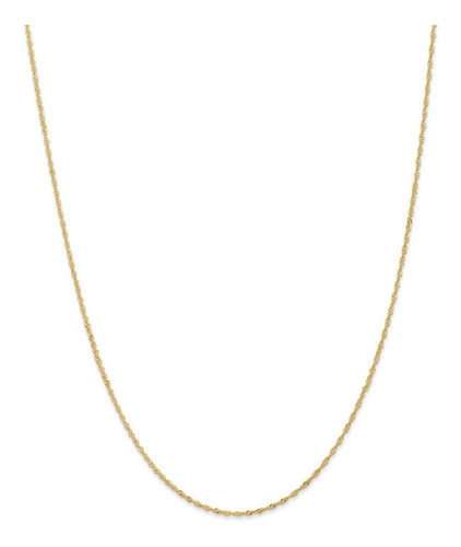 Imagen 3 de 8 de Cadena De Oro 18k Collar Singapur 40 Cm 1 Gr Mujer Hombre