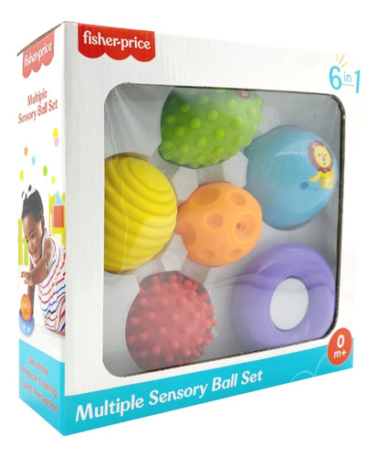 Pelotas Textura Estimulación Sensorial X6 Fisher Price Bebe