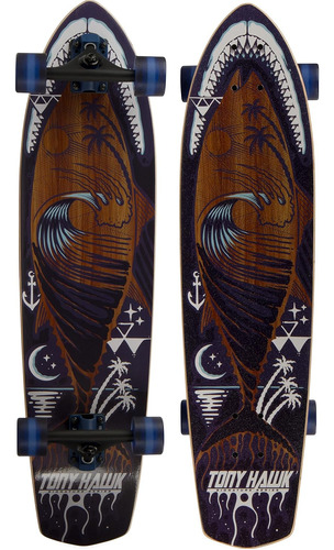 Tony Hawk 34  Complete Cruiser Skateboard, Cool Graphic Long