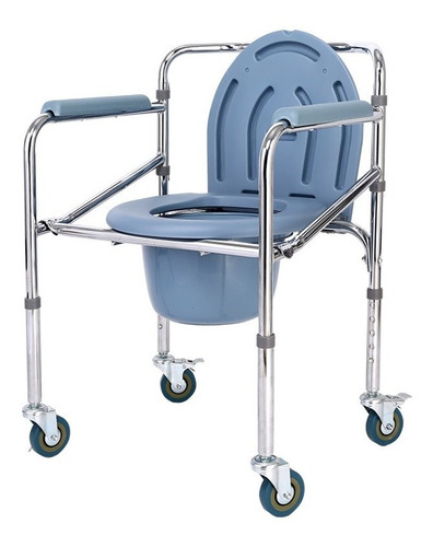 Imagen 2 de 5 de Sobre Water Elevador Inodoro Con Ruedas Silla De Ducha Metal