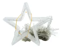 Comprar Cascada Luces Led Estrella Decorativa Navidad 3mts. Ambar