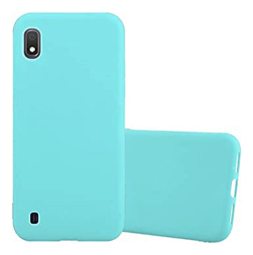 Funda Silicon Suave Para Galaxy A10 + Mica Cristal Templado