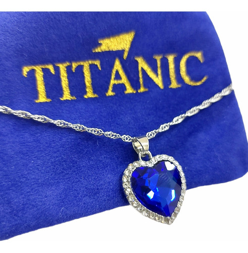 Collar Titanic Corazón Del Mar Original + Bolsa Terciopelo 