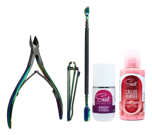 Kit Empujador Cutícula, Alicate, Corta Uñas, Removedor 5pzs