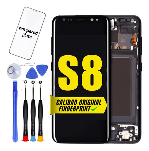 Pantalla Lcd Amoled Negra Para Samsung S8