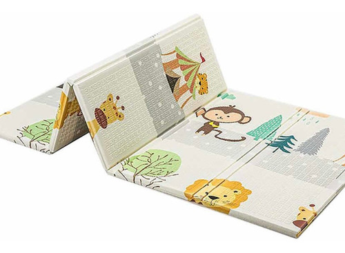 Alfombra Plegable De Gateo Para Bebe,acolchada,portátil