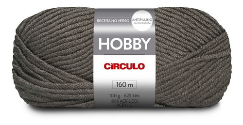 Lã Hobby 100g Círculo S/a Cor 700 - CINZA-MÉDIO