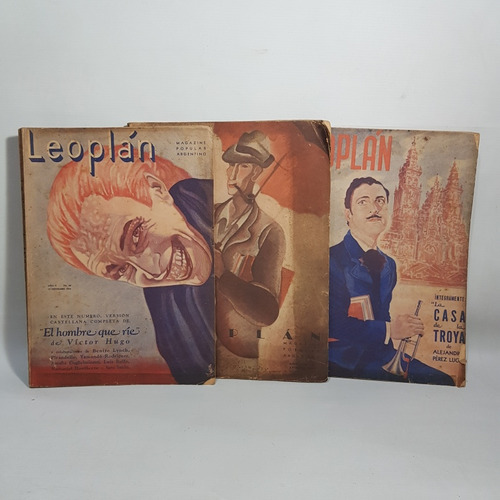 Antiguas Revistas Leo Plan Lote X 3 1935 / 37 Mag 62363