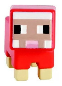 Figura Minecraft - Red Dyed Sheep - Mini Mattel