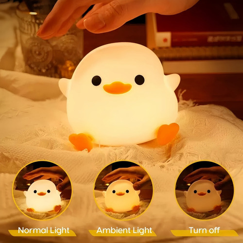 Y K Luz De Pato Led De Silicona Para Niños Con Sensor Táctil