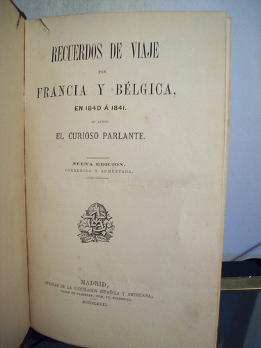 Adp Recuerdos De Viaje / Tipos Y Caracteres Mesonero Romanos