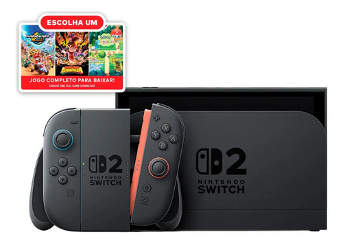 Bundle Nintendo Switch 2: Escolha Seu Jogo Preto