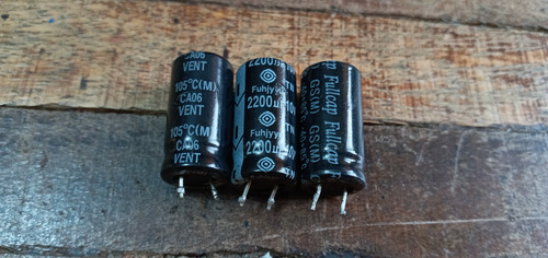 Set Capacitores 2200uf 10v (Usado)