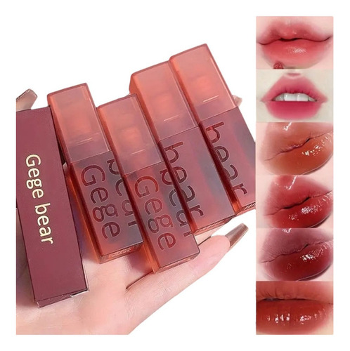 Labial Mate Terciopelo Larga Duración Gege Bear Color 02