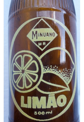 Garrafa Antiga Minuano Limão - 500 Ml - X92 (Usado)