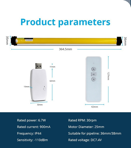 Automatizacion De Persianas Electricas Recargable Smartlife