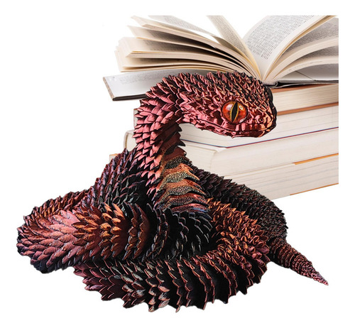 . Serpiente Impresa En 3d Realista Serpiente 3d Estatua De