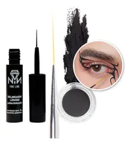 Comprar Kit Delineadores Gel Y Liquido + Pincel Fino Nathacha Nina