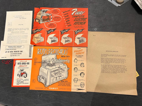 Horno Vintage 1950 Roto-broil Royal 400 Rotisserie