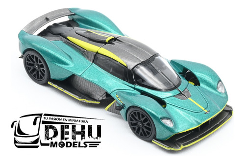 Auto Escala 1/64 Aston Martin Valkyri Verde, Pr64-0054