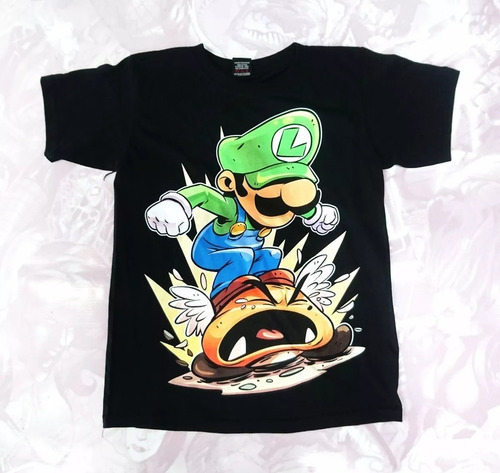 Camisetas Estampadas Niño Comics Mario Bros Luigi