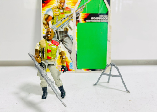 Gi Joe Rene Roadblock V2 1986 Completo 100% Con Tarjeta Comp (Usado)