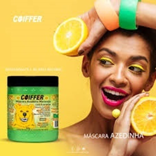 Imagem 3 de 6 de Máscara Azedinha Maracujá Com Laranja Coiffer 500g