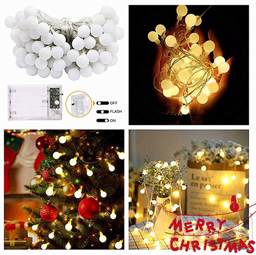 Cortina De Luces Led 7.5m/24ft 50led Impermeable Para Fiesta