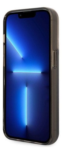 Funda Original Karl Brillos Líquido Nombre Iphone 14 Pro Max Negro Glitter