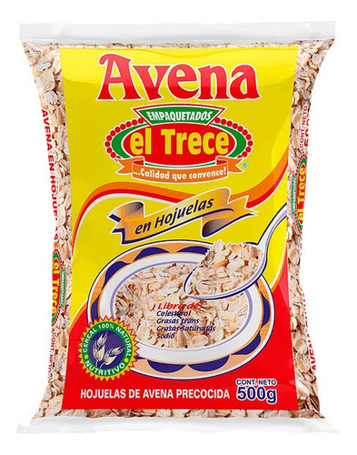 Avena El Trece Hojuelas 500 Gr - g a $8