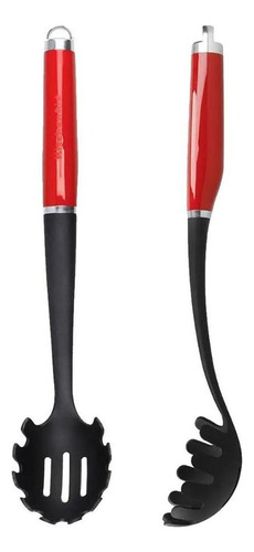 Concha Para Macarrão Com Alça 35cm Nylon Vermelho Kitchenaid