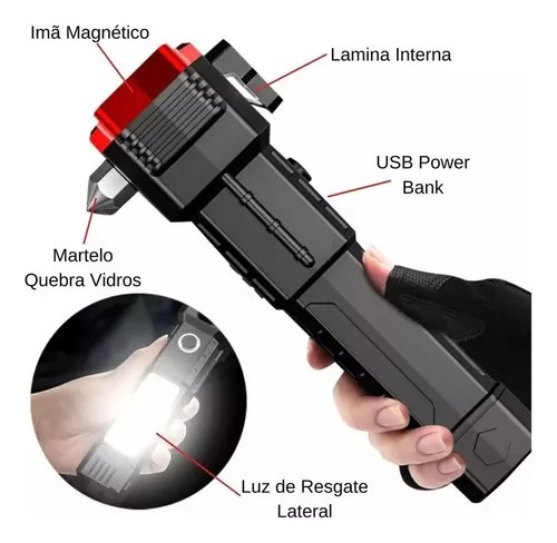 Para Melhor Lanterna Mais Forte Do Mundo 4 Leds 5 Em 1rd,
